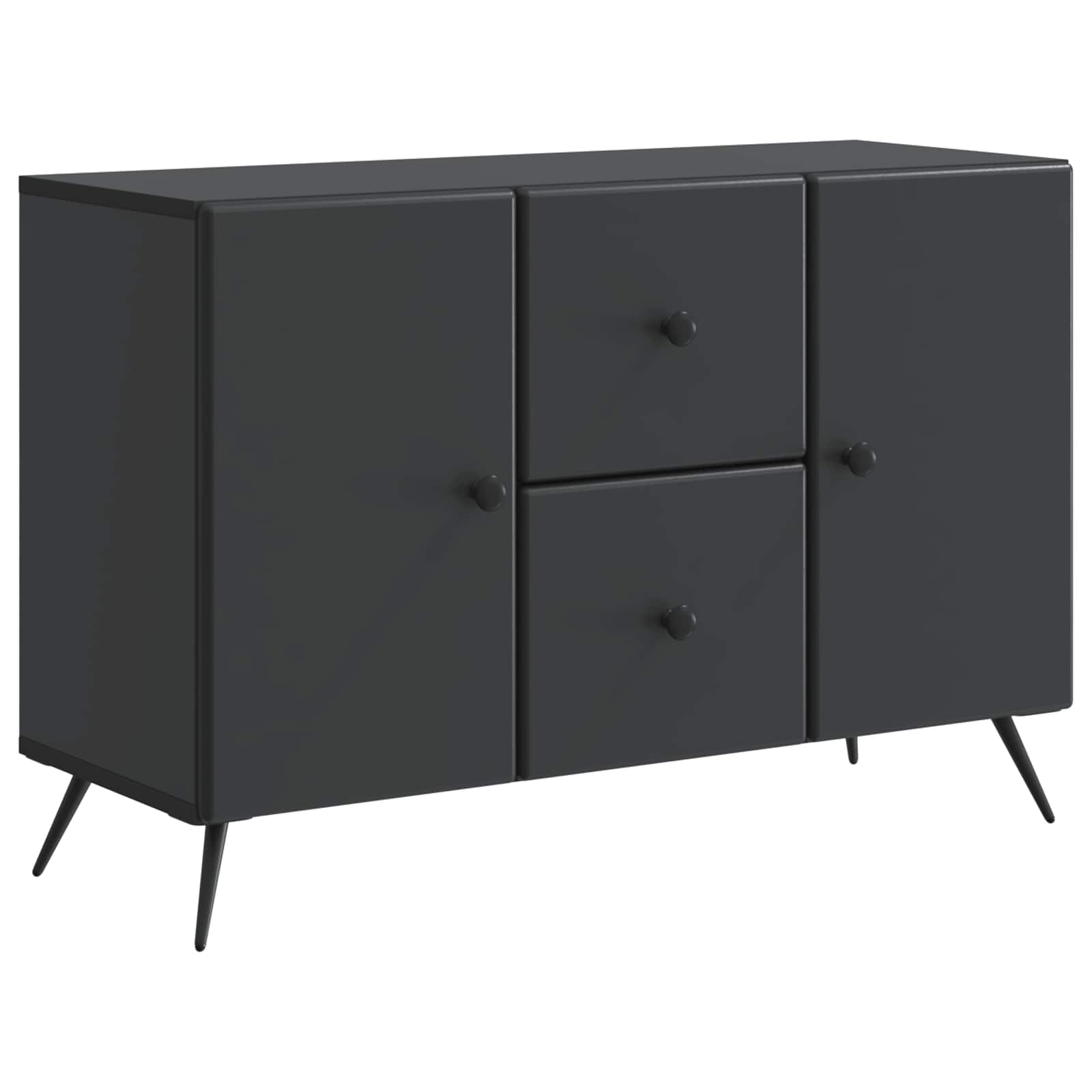 High Gloss Sideboard 89 x 34.5 x 60 cm Engineered Wood