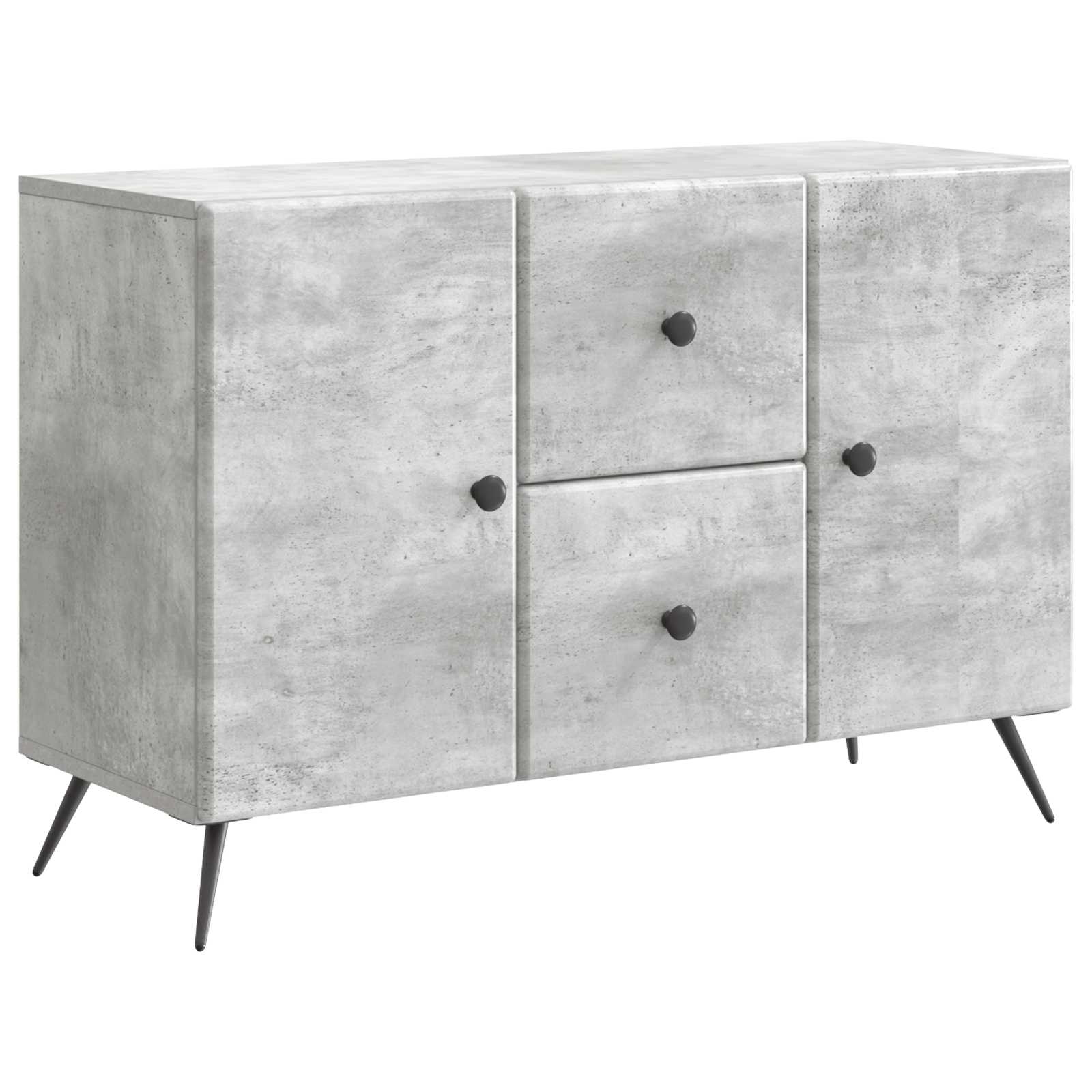High Gloss Sideboard 89 x 34.5 x 60 cm Engineered Wood