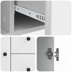 Aparador Brillante 89 x 34,5 x 60 cm Madera de Ingeniería