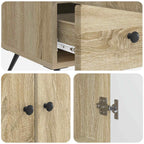 Aparador Roble Sonoma 66 x 34,5 x 95 cm Madera de Ingeniería