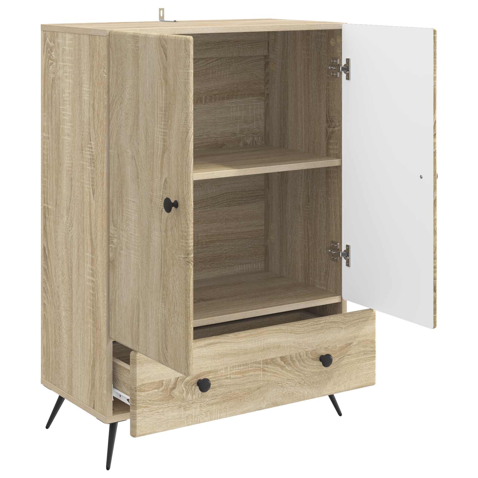 Aparador Roble Sonoma 66 x 34,5 x 95 cm Madera de Ingeniería