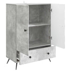 Aparador Gris Hormigón 66 x 34,5 x 95 cm Madera de Ingeniería