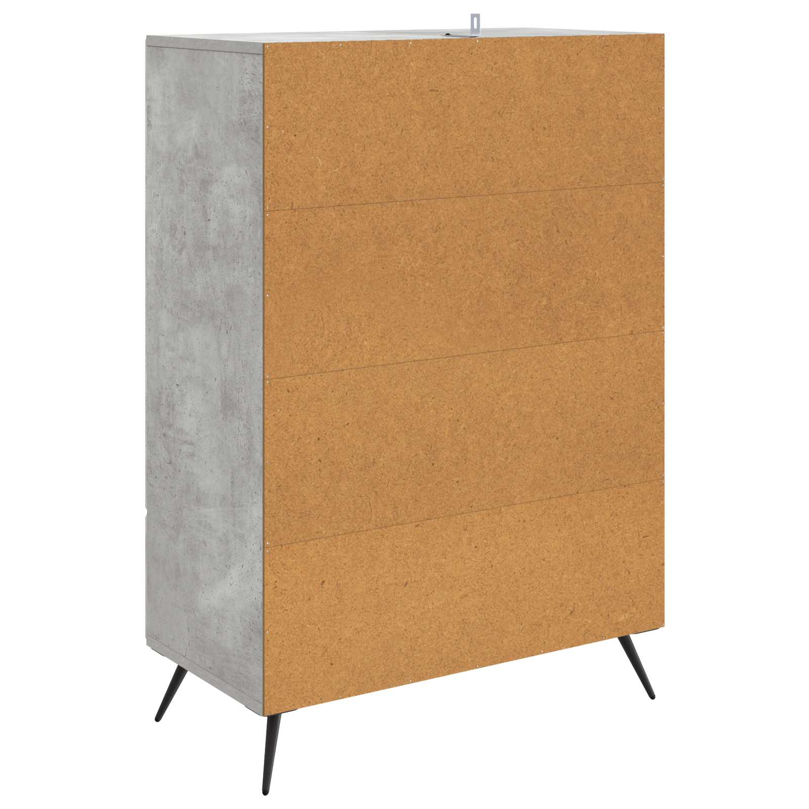 Aparador Gris Hormigón 66 x 34,5 x 95 cm Madera de Ingeniería