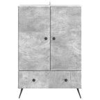Aparador Gris Hormigón 66 x 34,5 x 95 cm Madera de Ingeniería