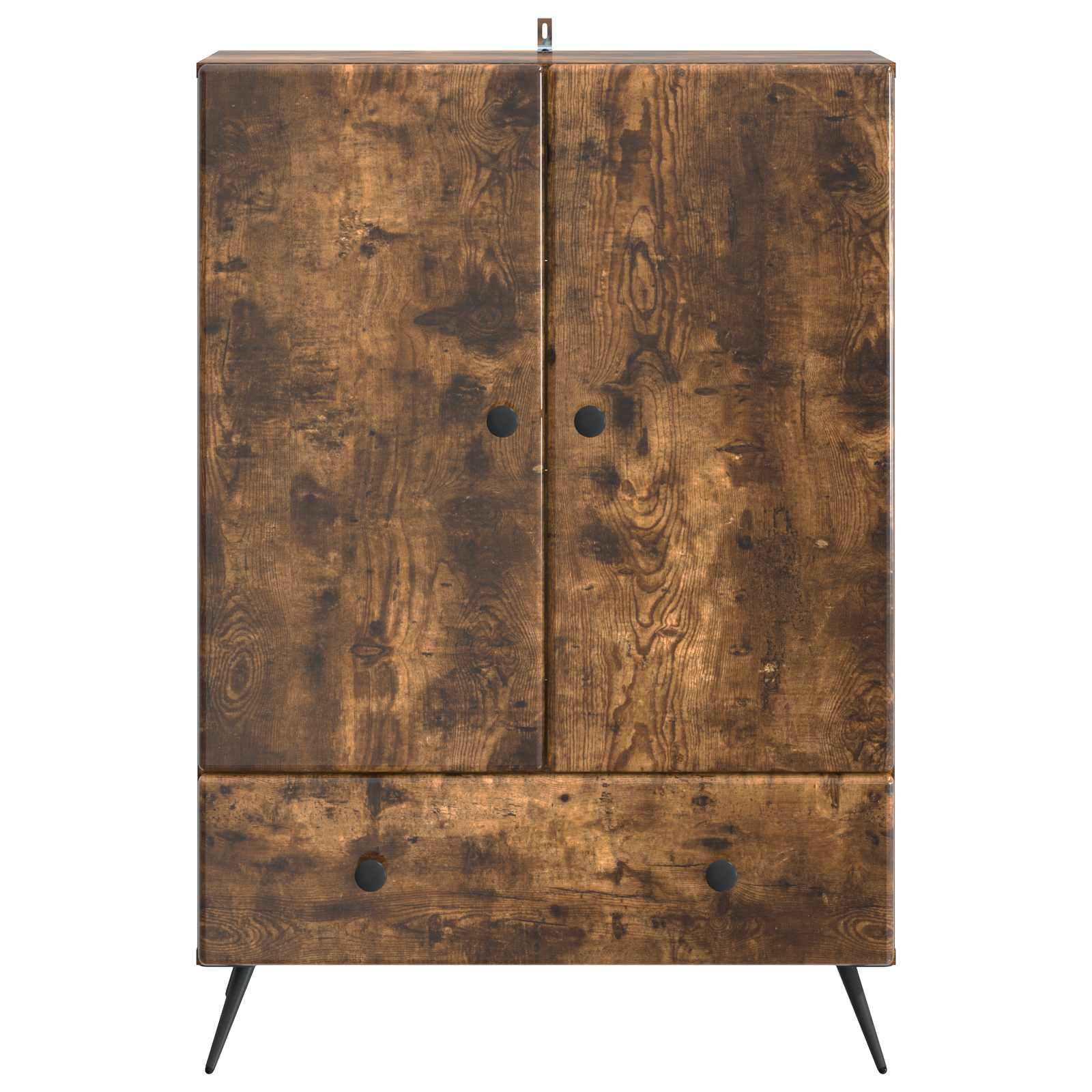 Aparador Roble Ahumado 66 x 34,5 x 95 cm Madera de Ingeniería