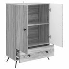 Aparador Gris Sonoma 66 x 34,5 x 95 cm Madera de Ingeniería