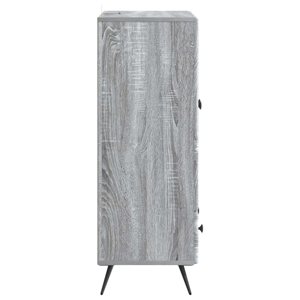 Aparador Gris Sonoma 66 x 34,5 x 95 cm Madera de Ingeniería