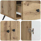 Aparador Roble Artesanal 66 x 34,5 x 95 cm Madera de Ingeniería