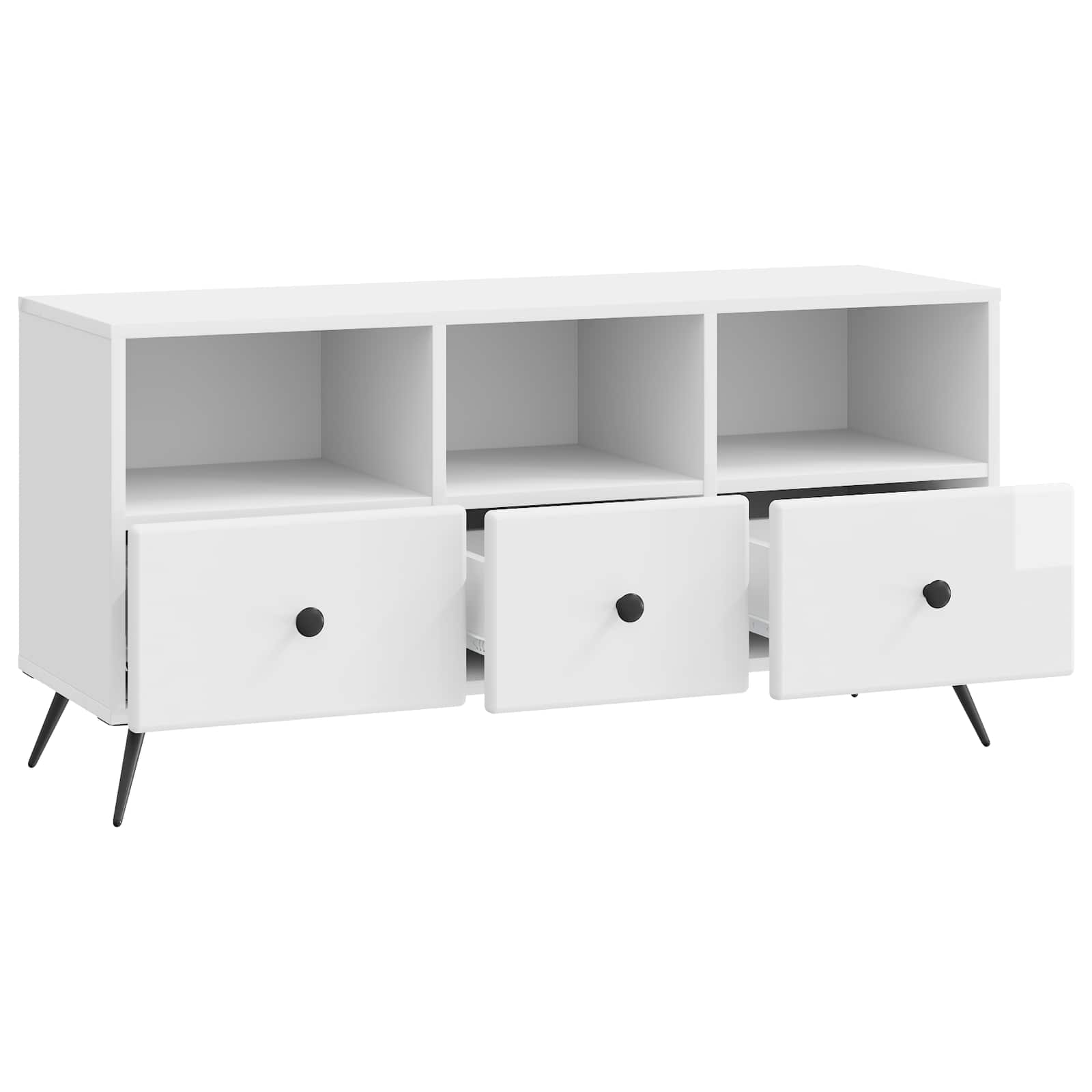 Mueble de TV Brillante 102 x 34,5 x 50 cm Madera de Ingeniería