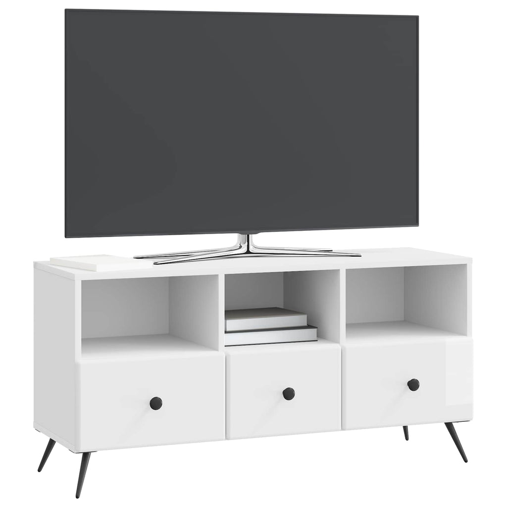 Mueble de TV Brillante 102 x 34,5 x 50 cm Madera de Ingeniería