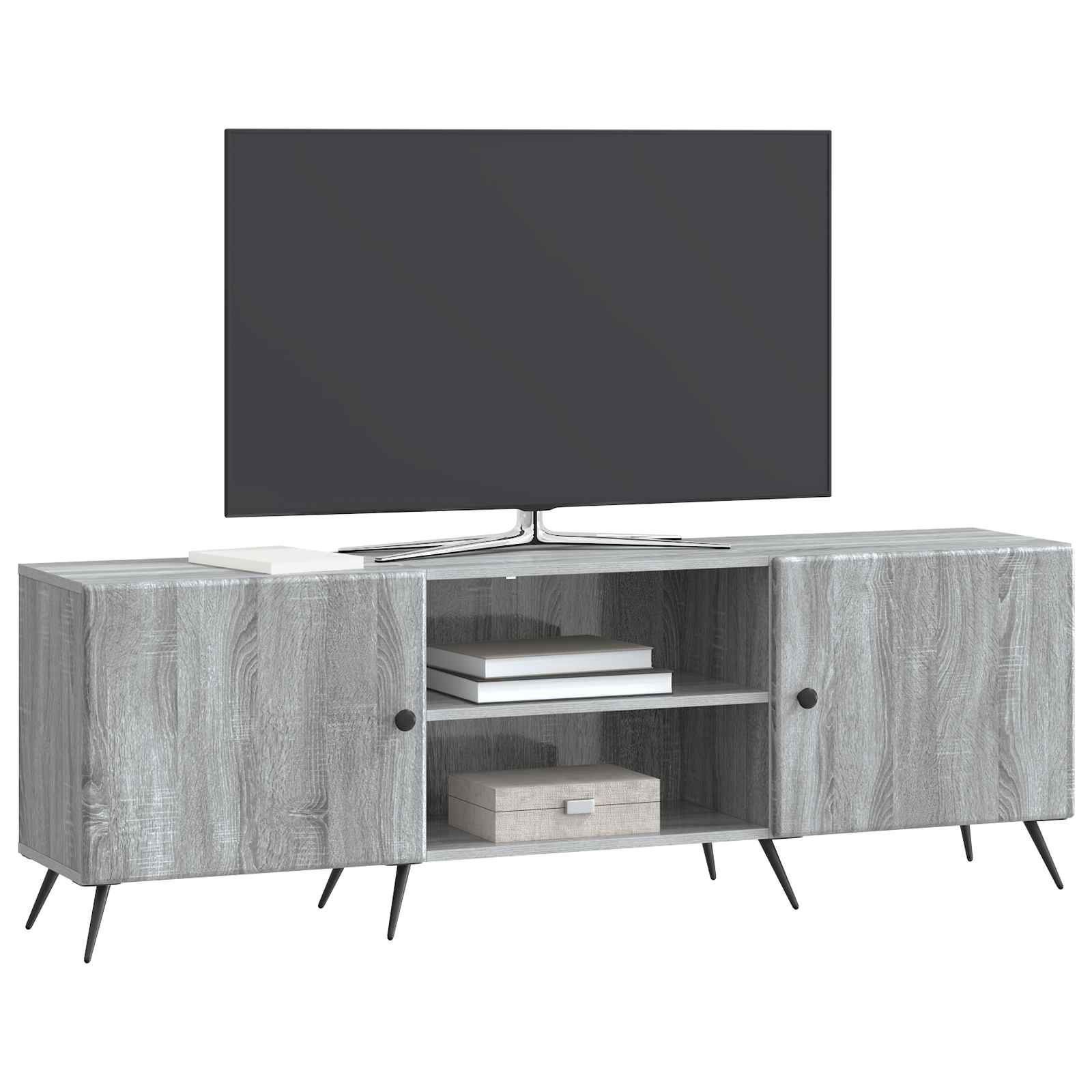 Mueble de TV 150 x 31 x 50 cm Gris Sonoma Madera de Ingeniería