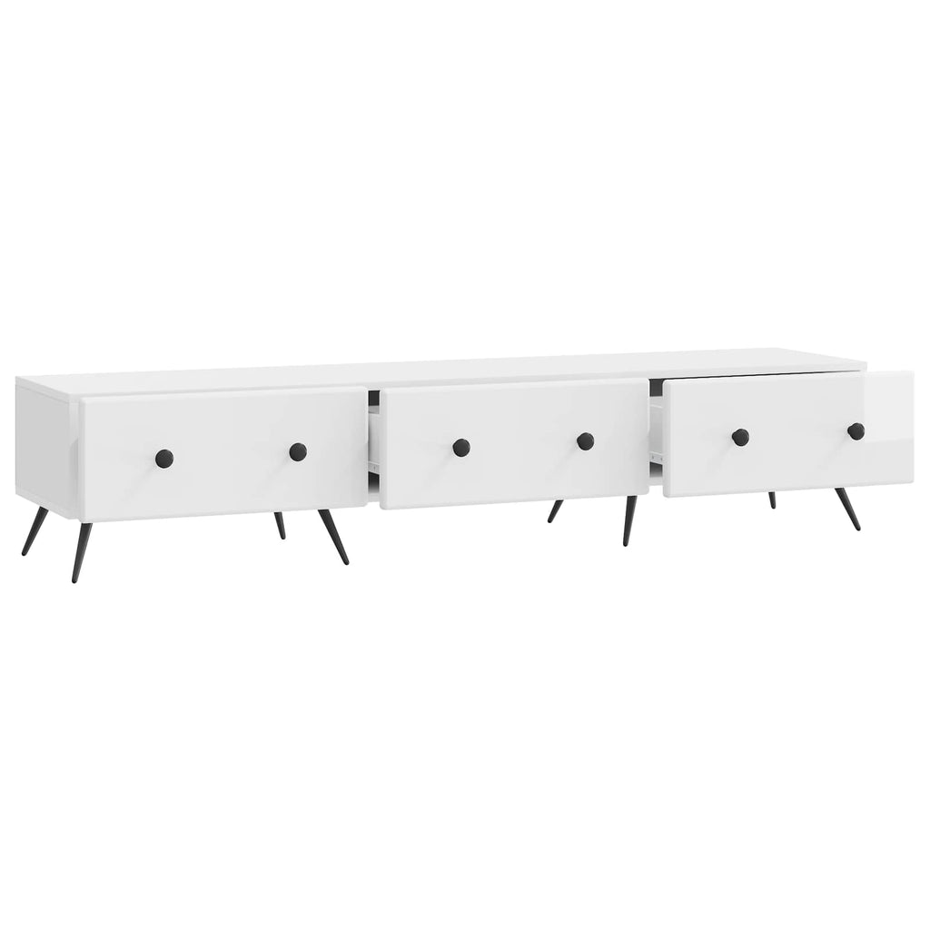 Mueble de TV Brillante 147 x 34,5 x 30 cm Madera de Ingeniería