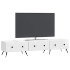 Mueble de TV Brillante 147 x 34,5 x 30 cm Madera de Ingeniería