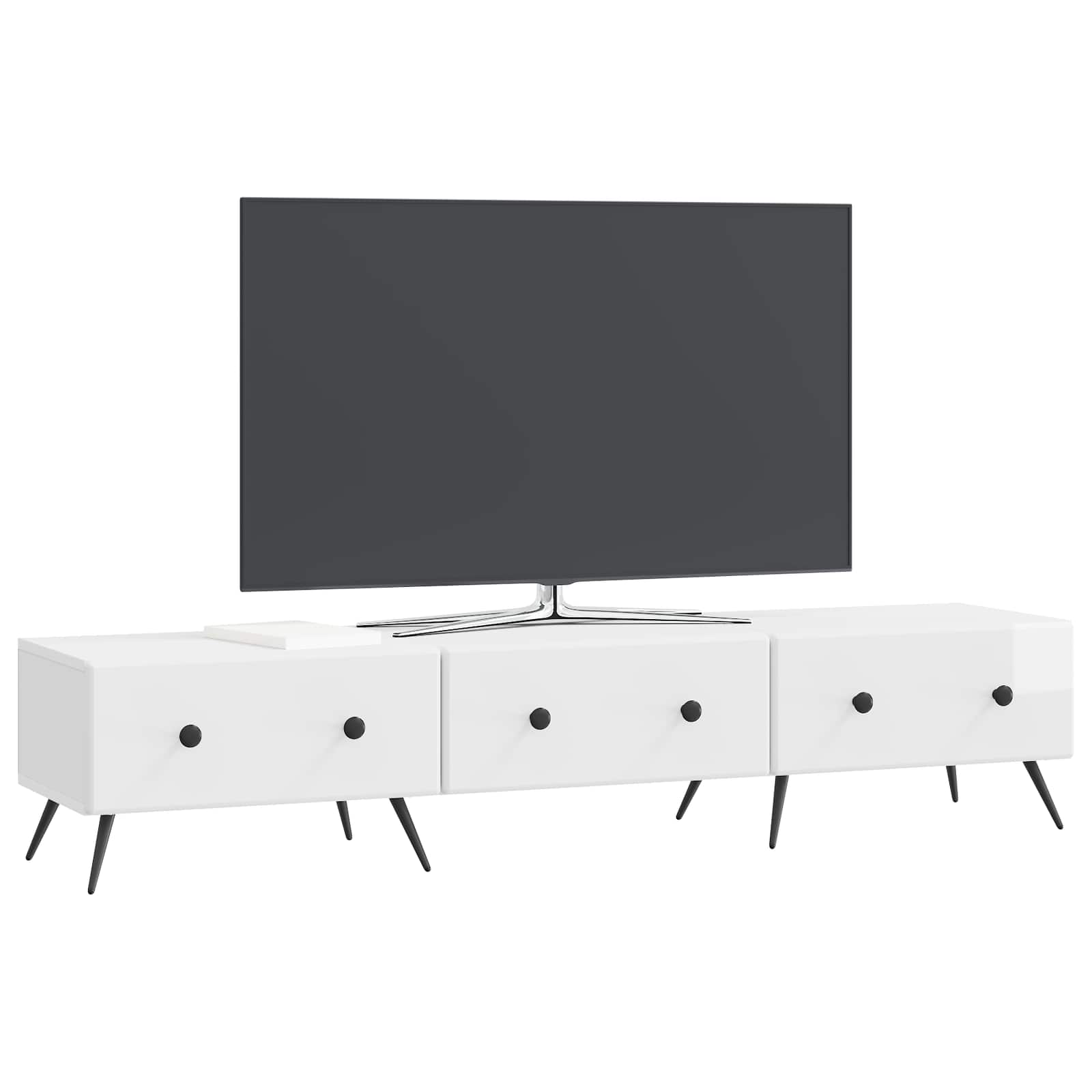 Mueble de TV Brillante 147 x 34,5 x 30 cm Madera de Ingeniería