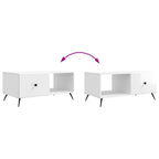 Mesa de Café Brillante 90 x 50 x 40 cm Madera de Ingeniería