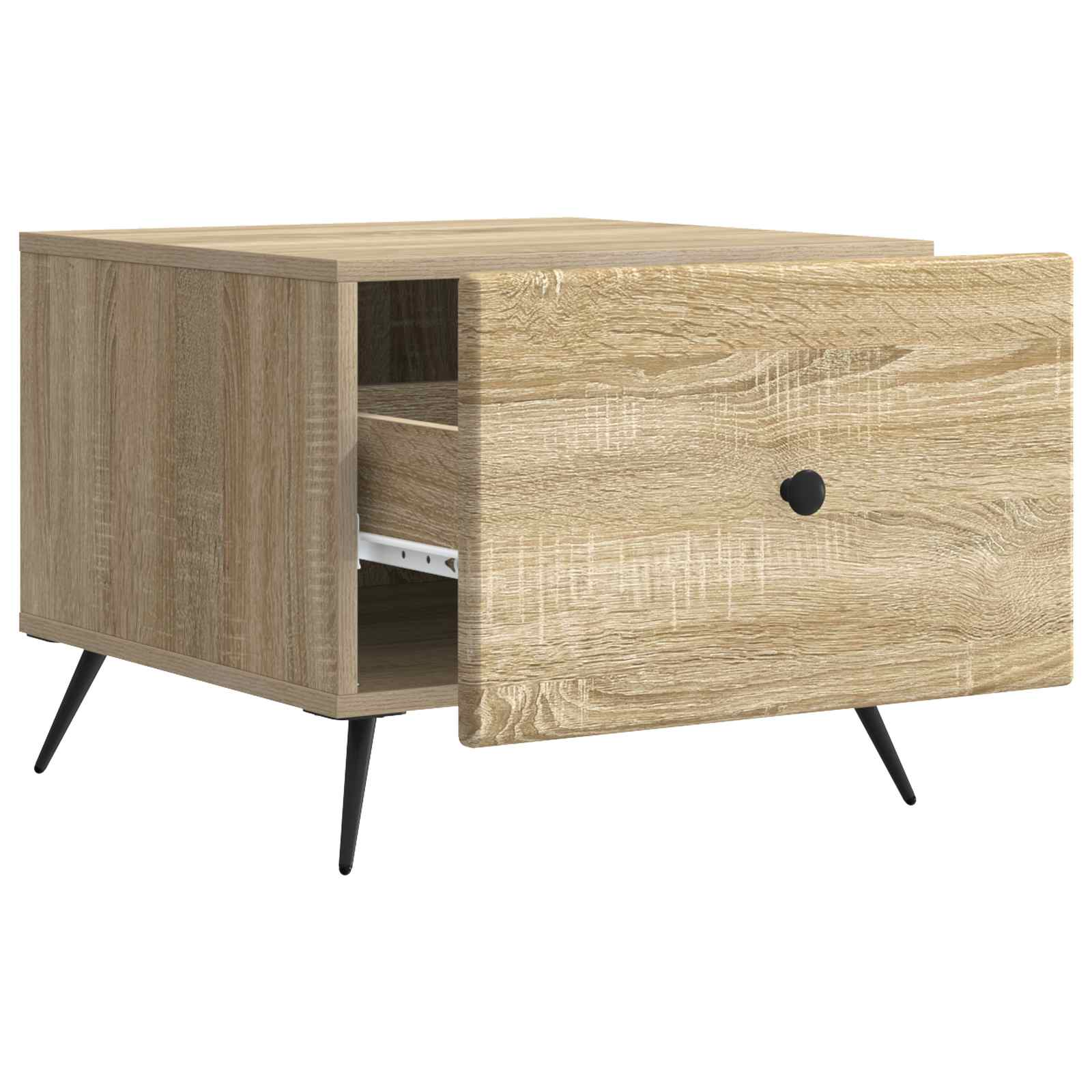 Mesa de Café Roble Sonoma 49 x 50 x 40 cm Madera de Ingeniería