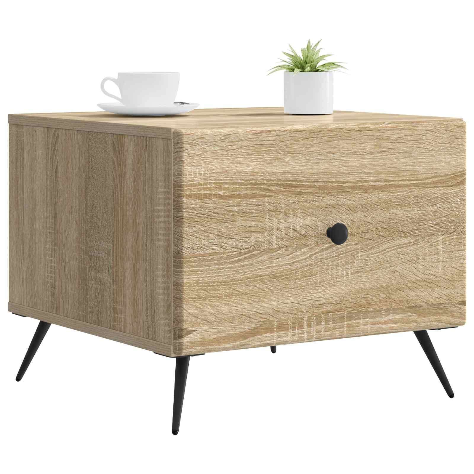 Mesa de Café Roble Sonoma 49 x 50 x 40 cm Madera de Ingeniería