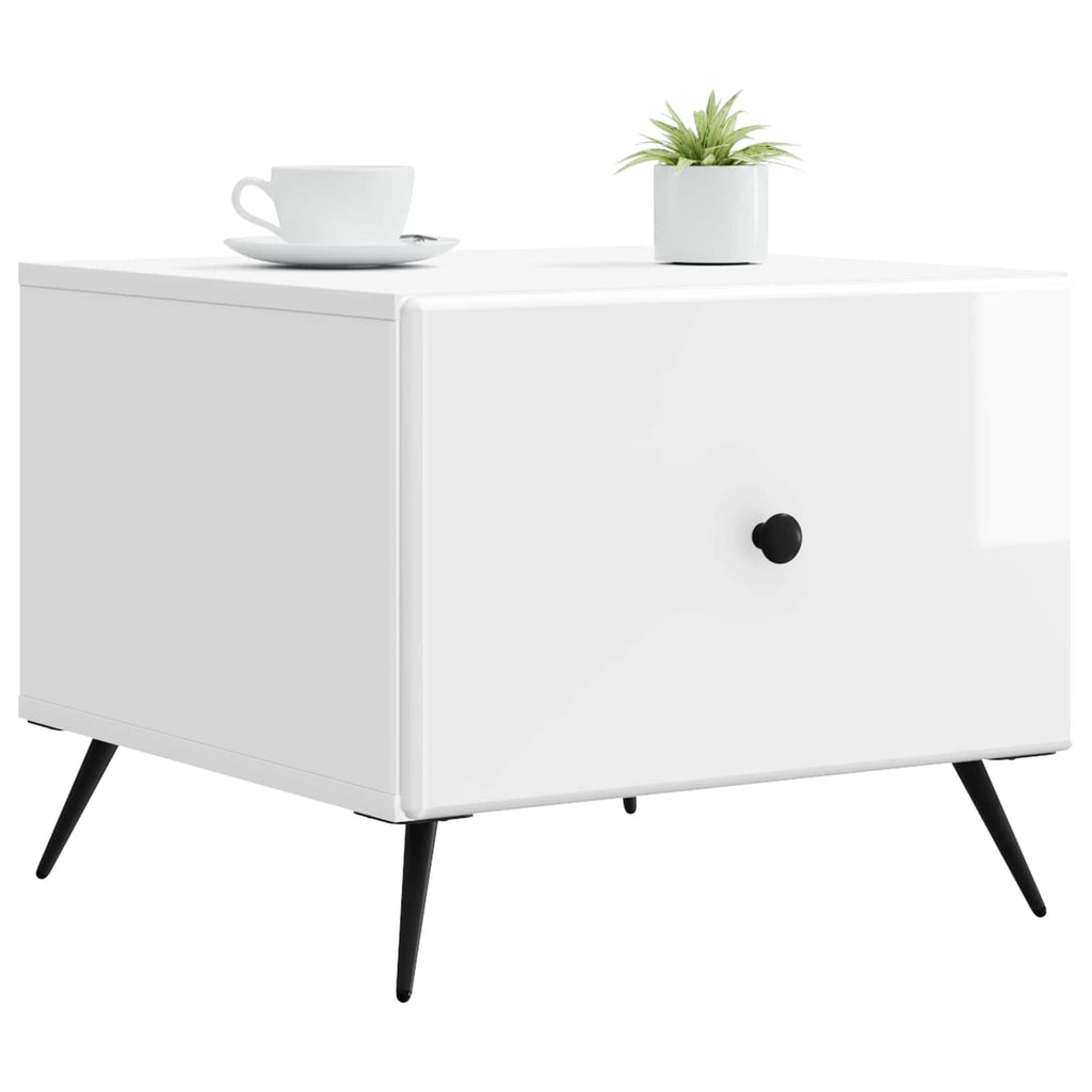 Mesa de Café Brillante 49 x 50 x 40 cm Madera de Ingeniería