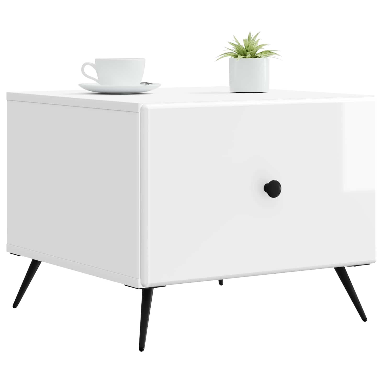 Mesa de Café Brillante 49 x 50 x 40 cm Madera de Ingeniería