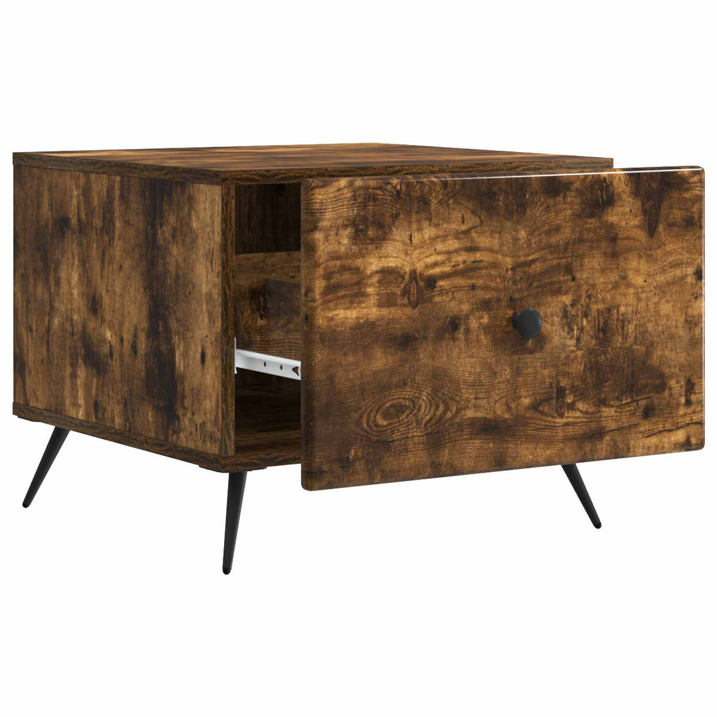 Mesa de Café Roble Ahumado 49 x 50 x 40 cm Madera de Ingeniería