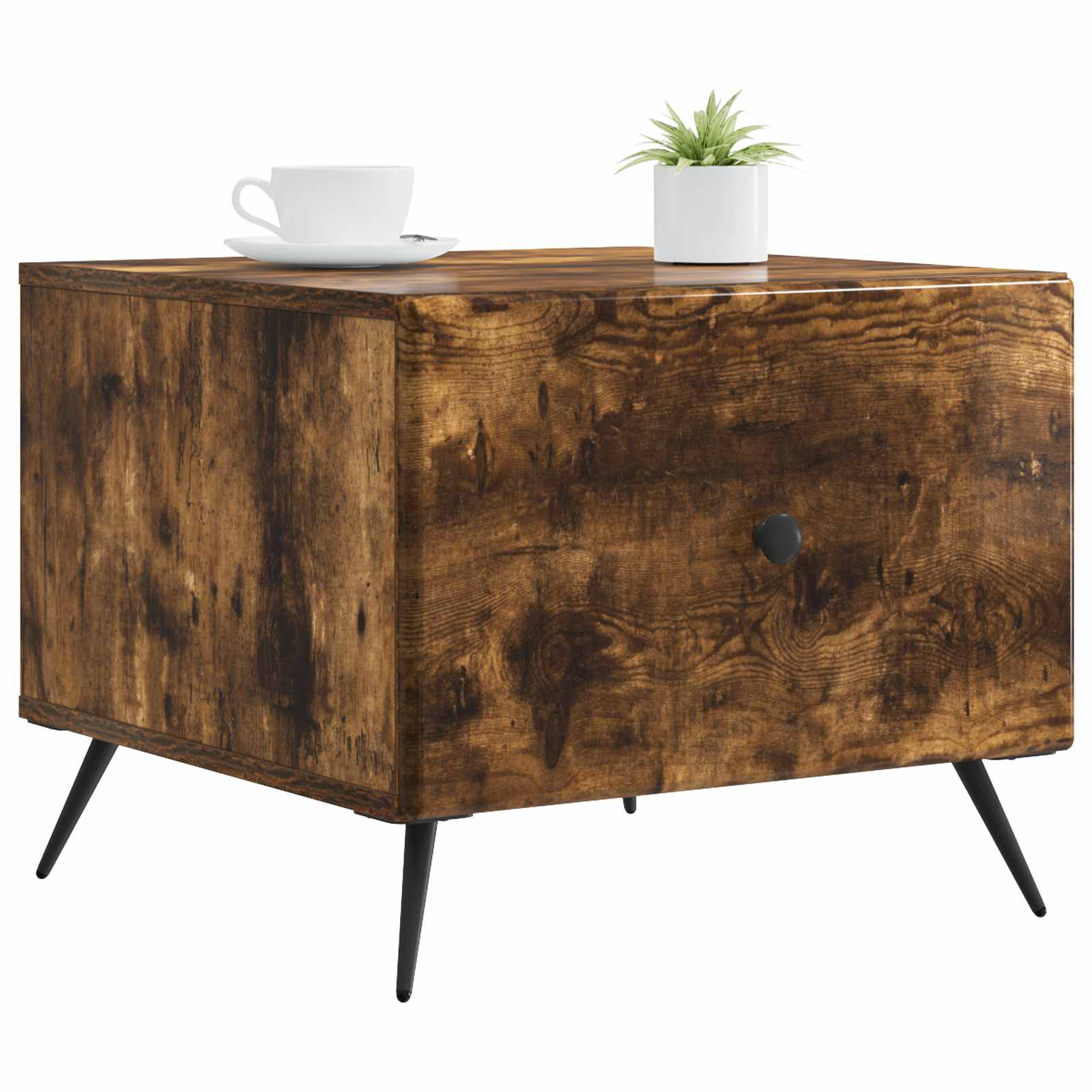 Mesa de Café Roble Ahumado 49 x 50 x 40 cm Madera de Ingeniería