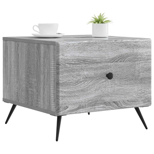 Mesa de Café Gris Sonoma 49 x 50 x 40 cm Madera de Ingeniería