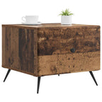 Mesa de Café con cajón Madera envejecida 49 x 50 x 40 cm