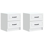 Armario de Noche 2 pcs 43 x 34,5 x 44,5 cm Madera de Ingeniería