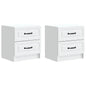 Armario de Noche 2 pcs 43 x 34,5 x 44,5 cm Madera de Ingeniería