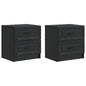 Armario de Noche 2 pcs 43 x 34,5 x 44,5 cm Madera de Ingeniería