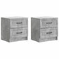 Armario de Noche 2 pcs 43 x 34,5 x 44,5 cm Madera de Ingeniería