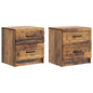 Armario de Noche 2 pcs 43 x 34,5 x 44,5 cm Madera de Ingeniería