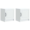 Armario de Noche 2 pcs 43 x 34,5 x 47 cm Madera de Ingeniería
