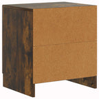 Armario de Noche Roble Ahumado 43 x 34,5 x 47 cm