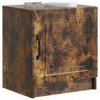 Armario de Noche Roble Ahumado 43 x 34,5 x 47 cm