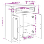Aparador Brillante 66 x 34,5 x 87 cm Madera de Ingeniería