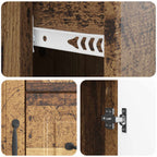 Aparador con cajón Madera envejecida 89 x 34,5 x 57 cm
