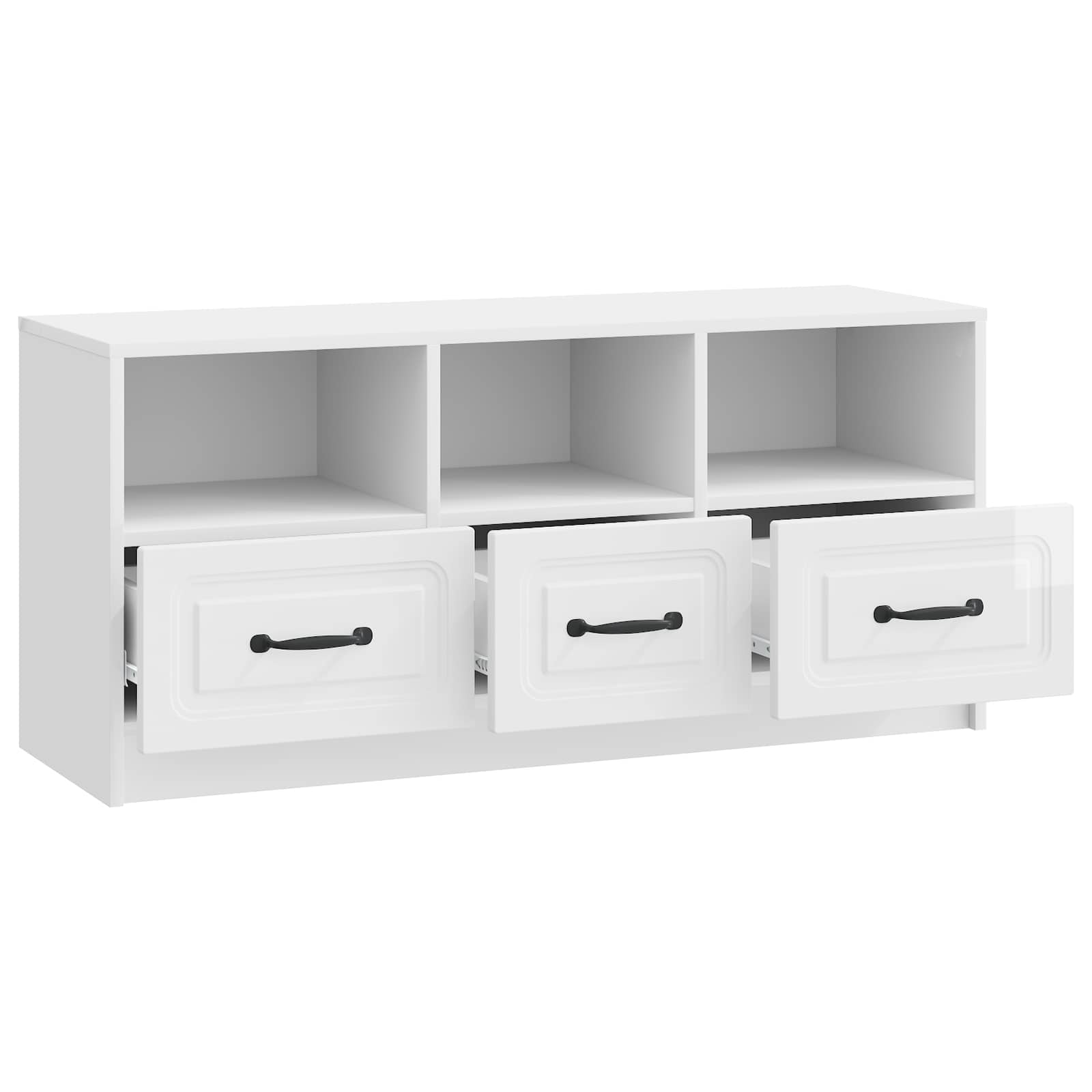 Mueble de TV Brillante 102 x 34,5 x 47 cm Madera de Ingeniería