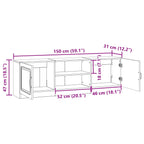 Mueble de TV Brillante 150 x 31 x 47 cm Madera de Ingeniería