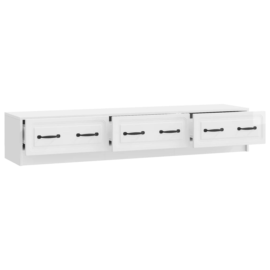 Mueble de TV Brillante 147 x 34,5 x 27 cm Madera de Ingeniería