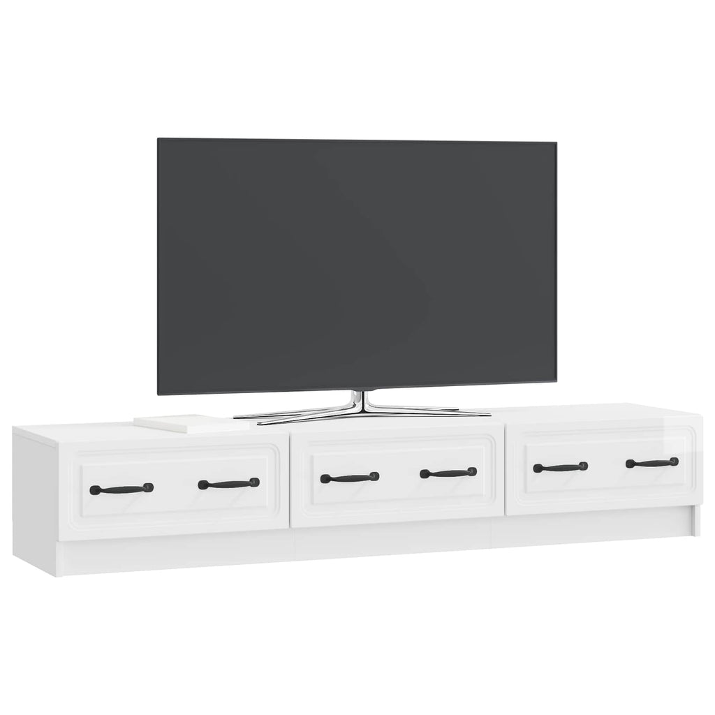 Mueble de TV Brillante 147 x 34,5 x 27 cm Madera de Ingeniería