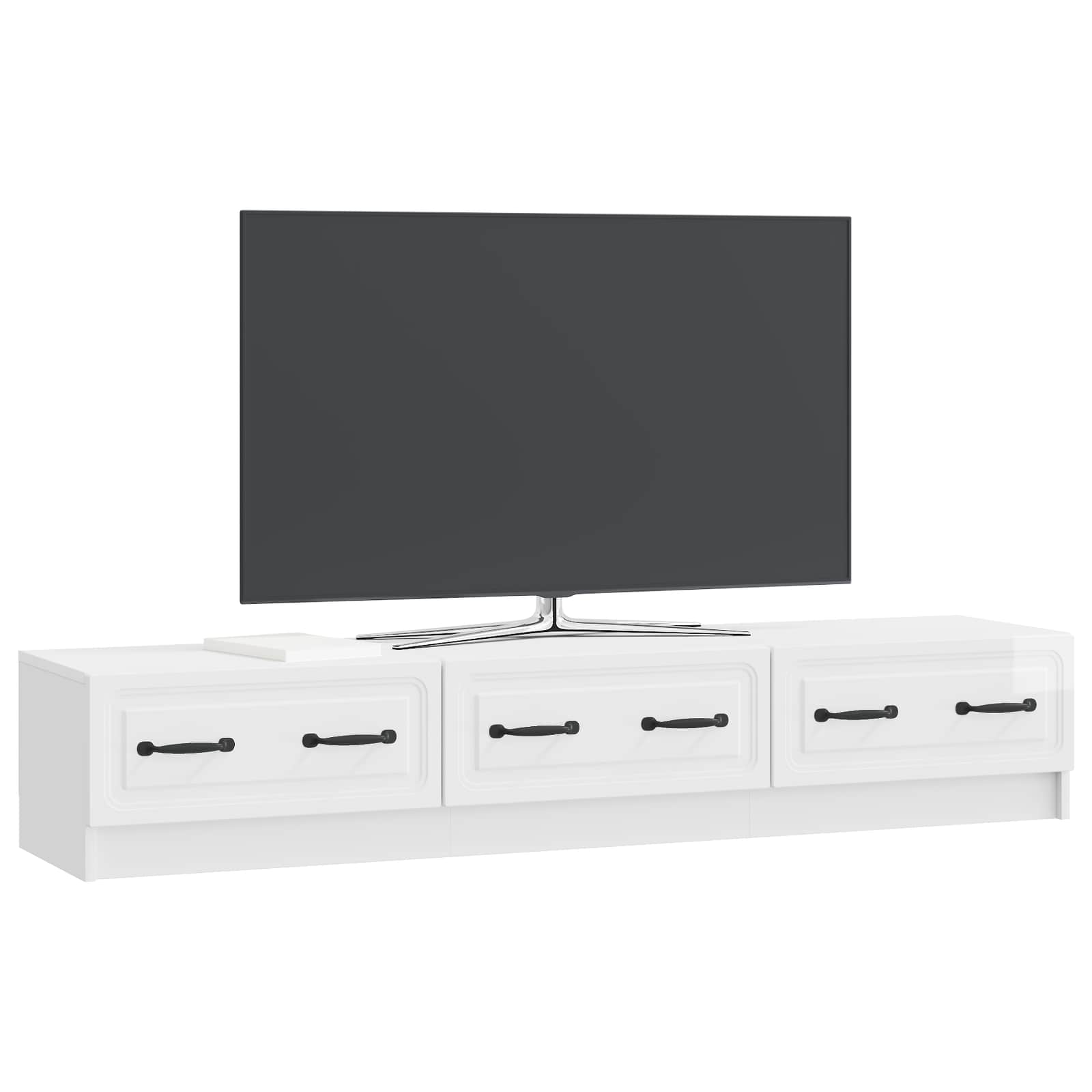 Mueble de TV Brillante 147 x 34,5 x 27 cm Madera de Ingeniería