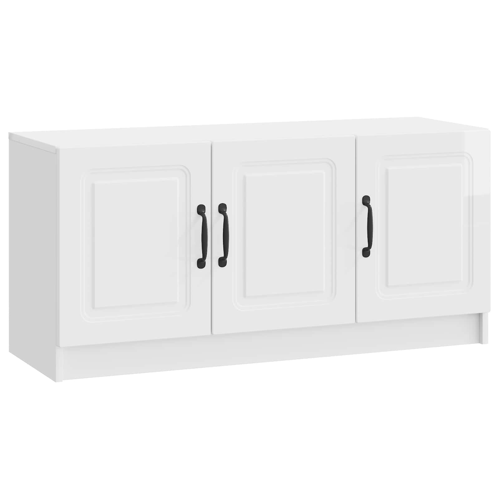 Gabinete de TV Roble Negro 102 x 32 x 35.5 cm