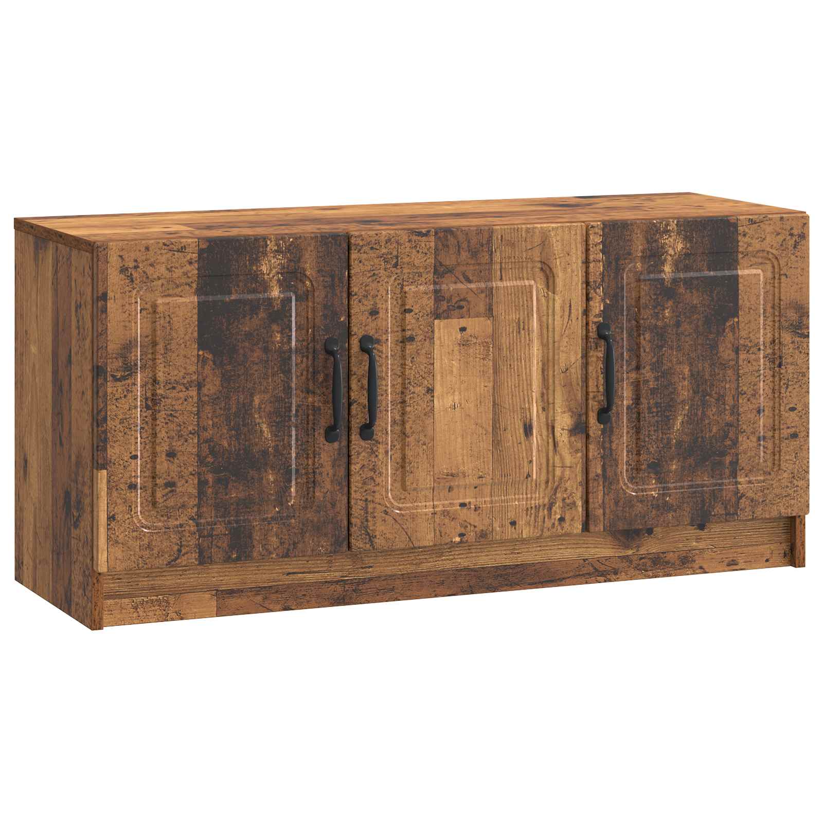 Gabinete de TV Roble Negro 102 x 32 x 35.5 cm