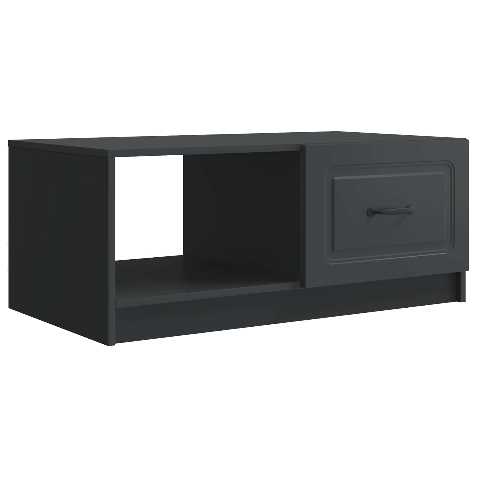 Glossy Coffee Table 90 x 50 x 37 cm Engineered Wood