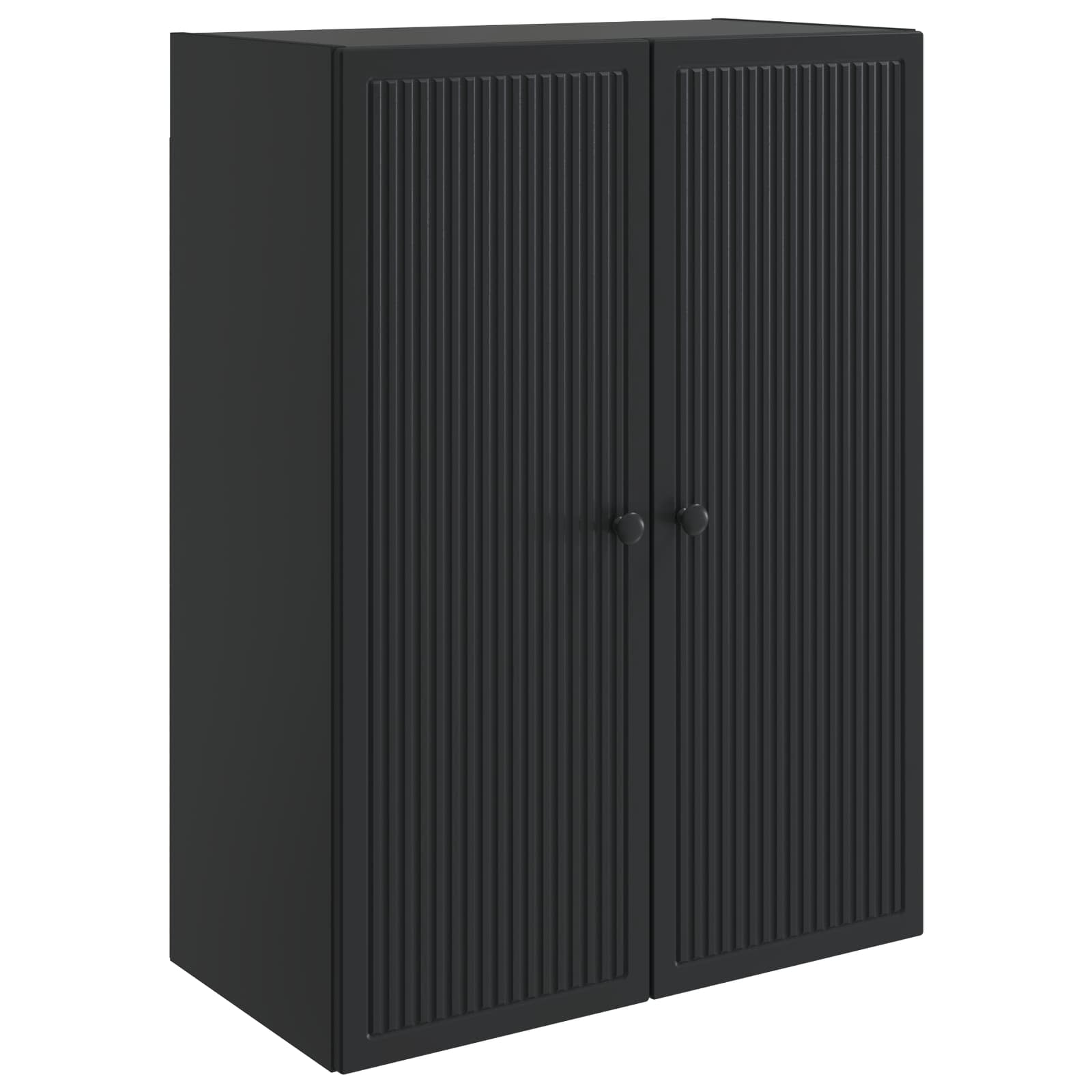 Armario de pared Negro 33 x 34,5 x 90 cm Madera de ingeniería
