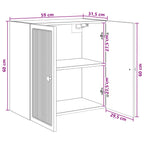Armario de pared Roble Artesanal 59 x 31 x 60 cm
