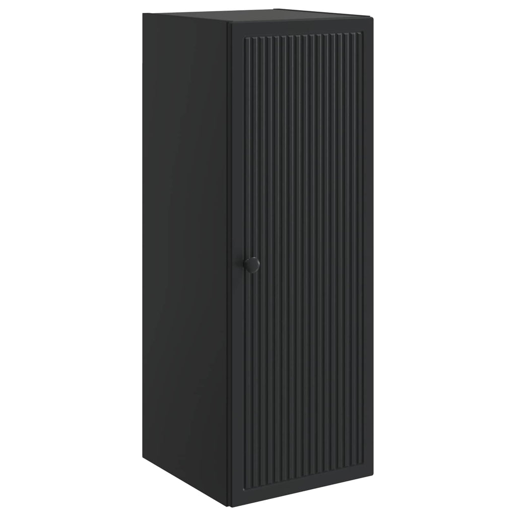 Armario de pared Negro 33 x 34,5 x 90 cm Madera de ingeniería