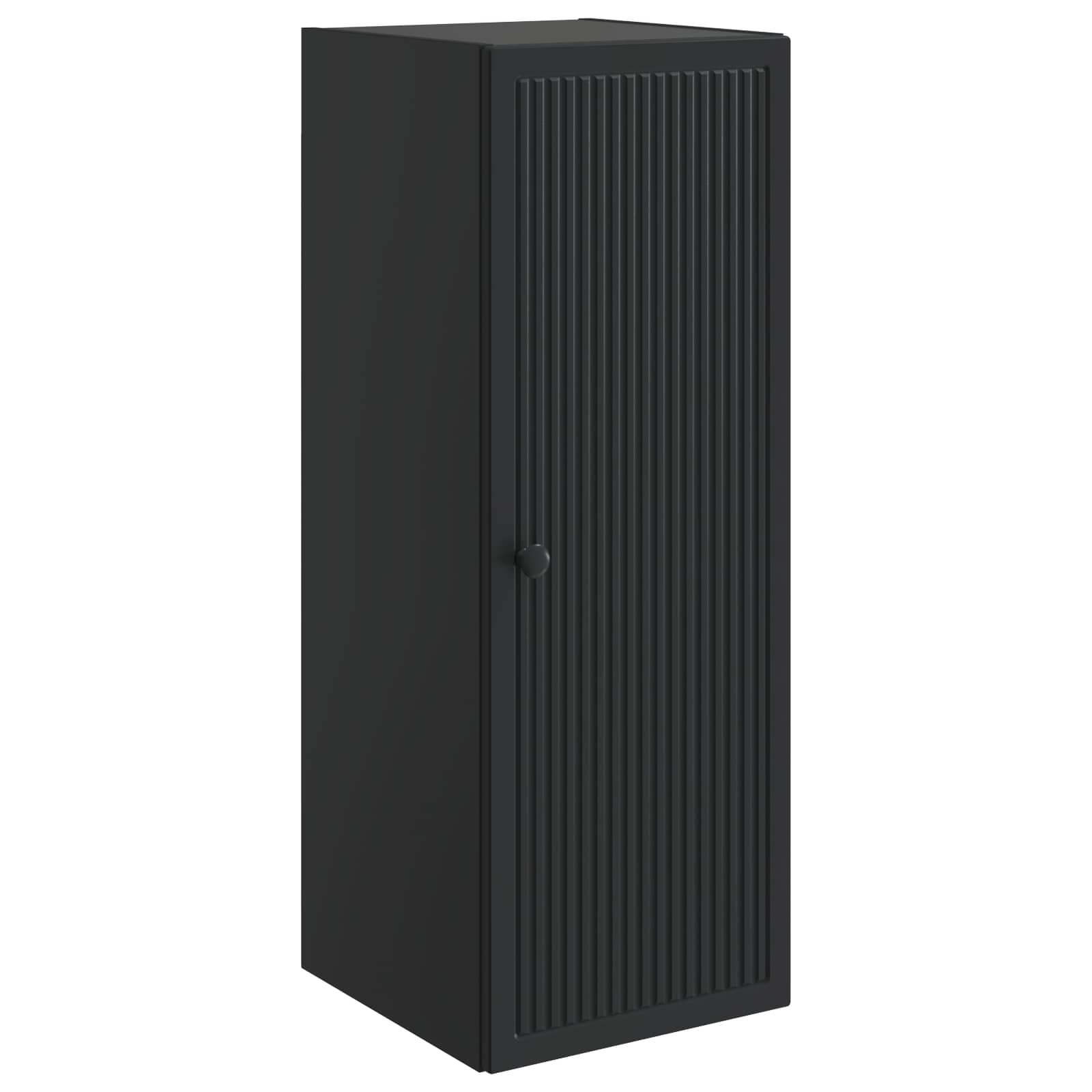Armario de pared Negro 33 x 34,5 x 90 cm Madera de ingeniería