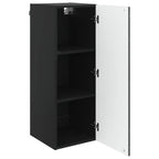 Armario de pared Negro 33 x 34,5 x 90 cm Madera de ingeniería